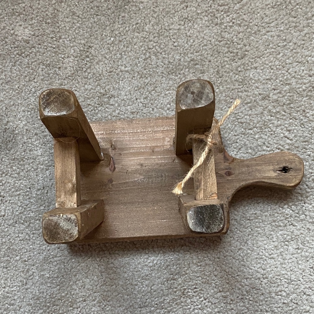 Rustic Wooden Miniature Table - Picture 4 of 6